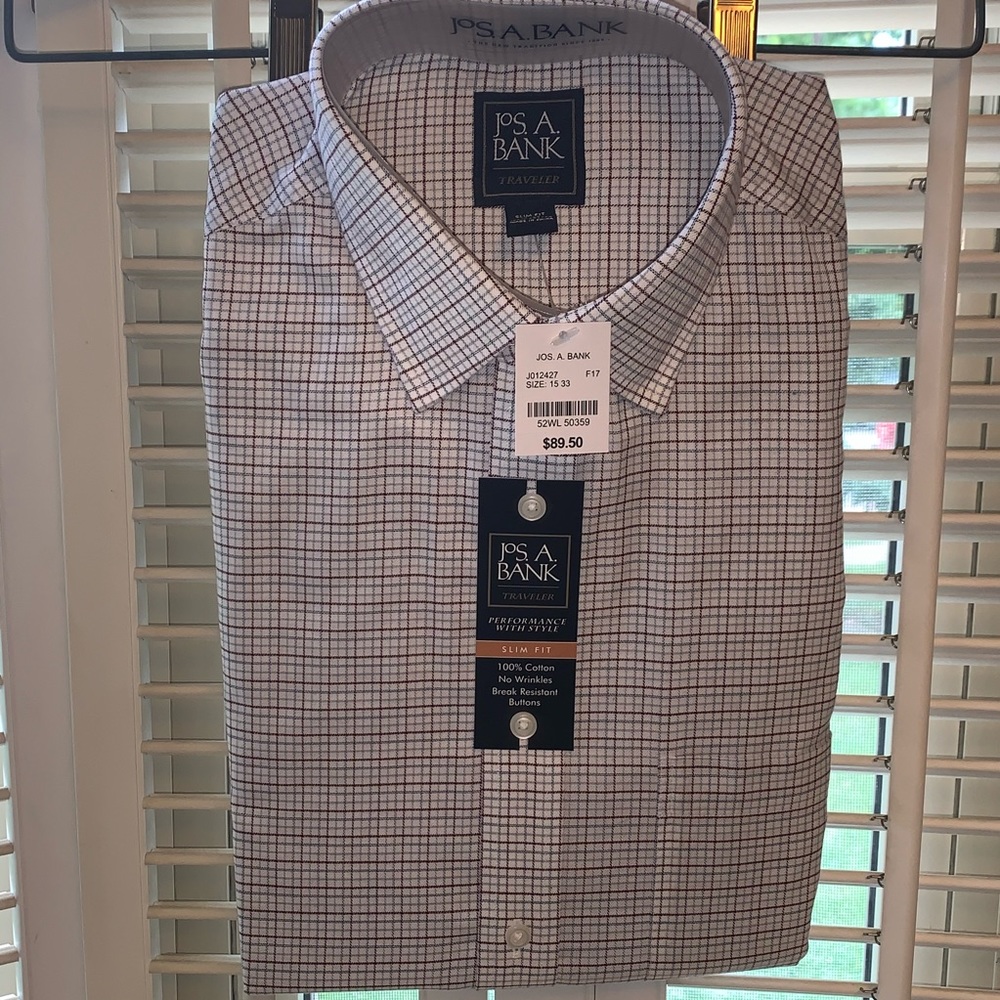 Jos A Bank Button Down Dress Shirt